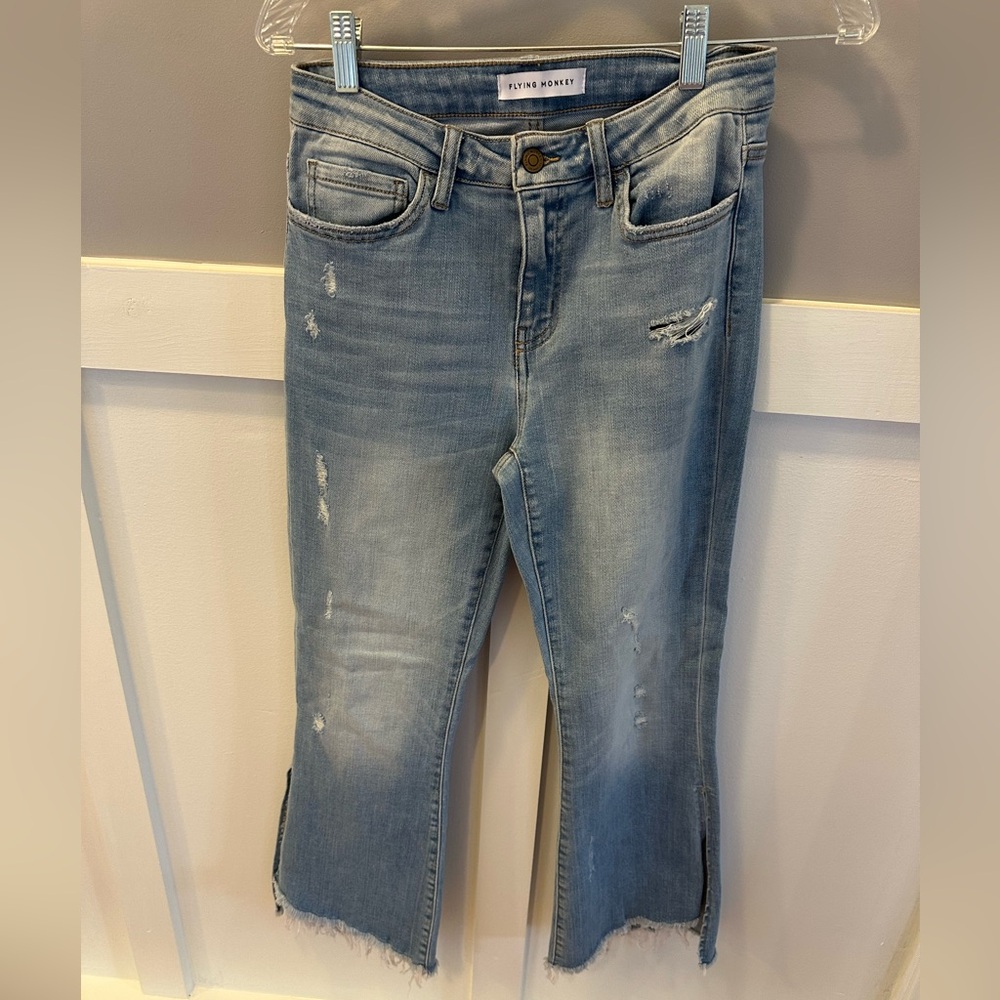 Flying Monkey Blue Ankle Cropped Jeans size 27